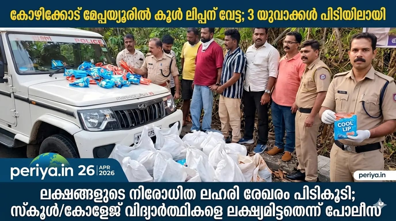 kozhikode-meppayur-cool-lip-seized-three-youths-arrested