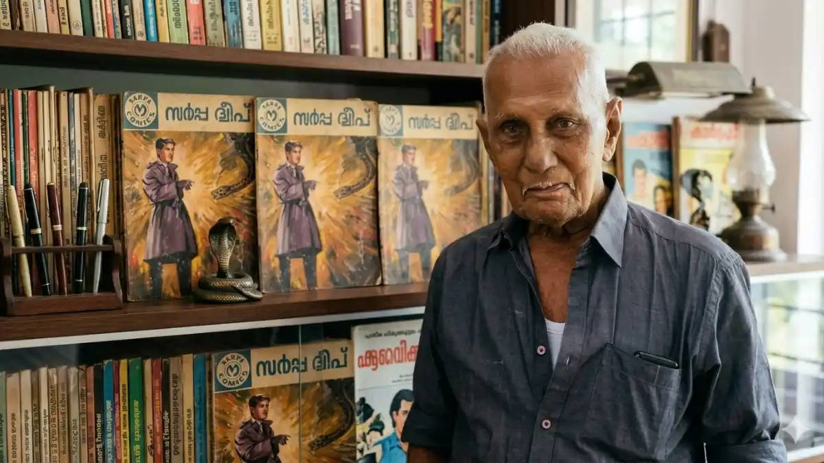 Kannaadi Viswanathan, CID Moosa Comics, Malayalam Artist Death, Balamangalam, Poompatta, Comic World Kerala.