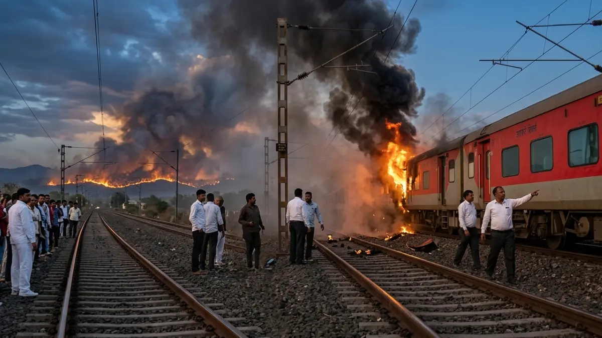 Rajdhani Express Train Fire 2026, Kota Railway Accident Rajasthan, Thiruvananthapuram Delhi Train Accident, Indian Railway Latest Fire News, B1 AC Coach Fire Incident, Railway High Level Investigation