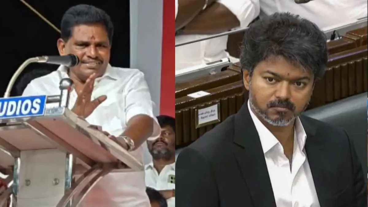 വിജയ് സർക്കാരിന്റെ ആയുസ്സ് നാലുമാസം കൂടി എന്ന്, Thalapathy Vijay TVK Tamil Nadu election, DMK Minister Anitha Radhakrishnan, Tamil Nadu Politics Latest Updates, TVK AIADMK Coalition Government Rumors.
