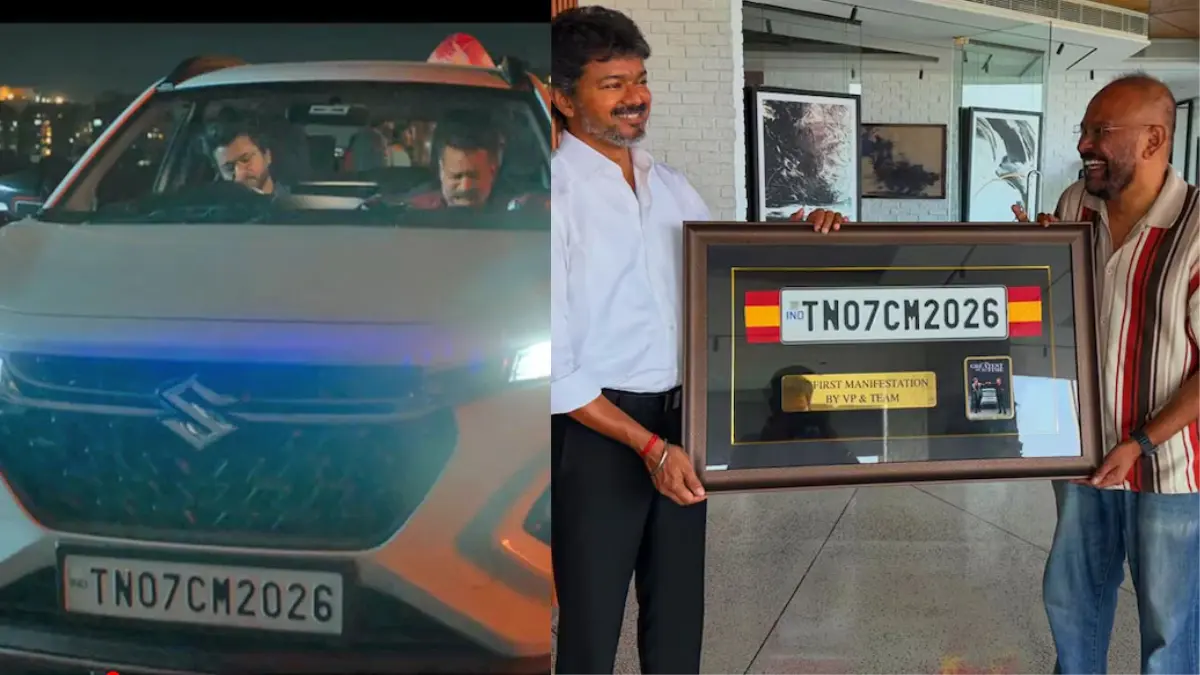 തമിഴ്നാട് മുഖ്യമന്ത്രി വിജയ്ക്ക്, Venkat Prabhu Gift To CM Vijay, GOAT Movie Number Plate Viral, Tamil Nadu Assembly Election Result, TVK Party Victory Thalapathy.