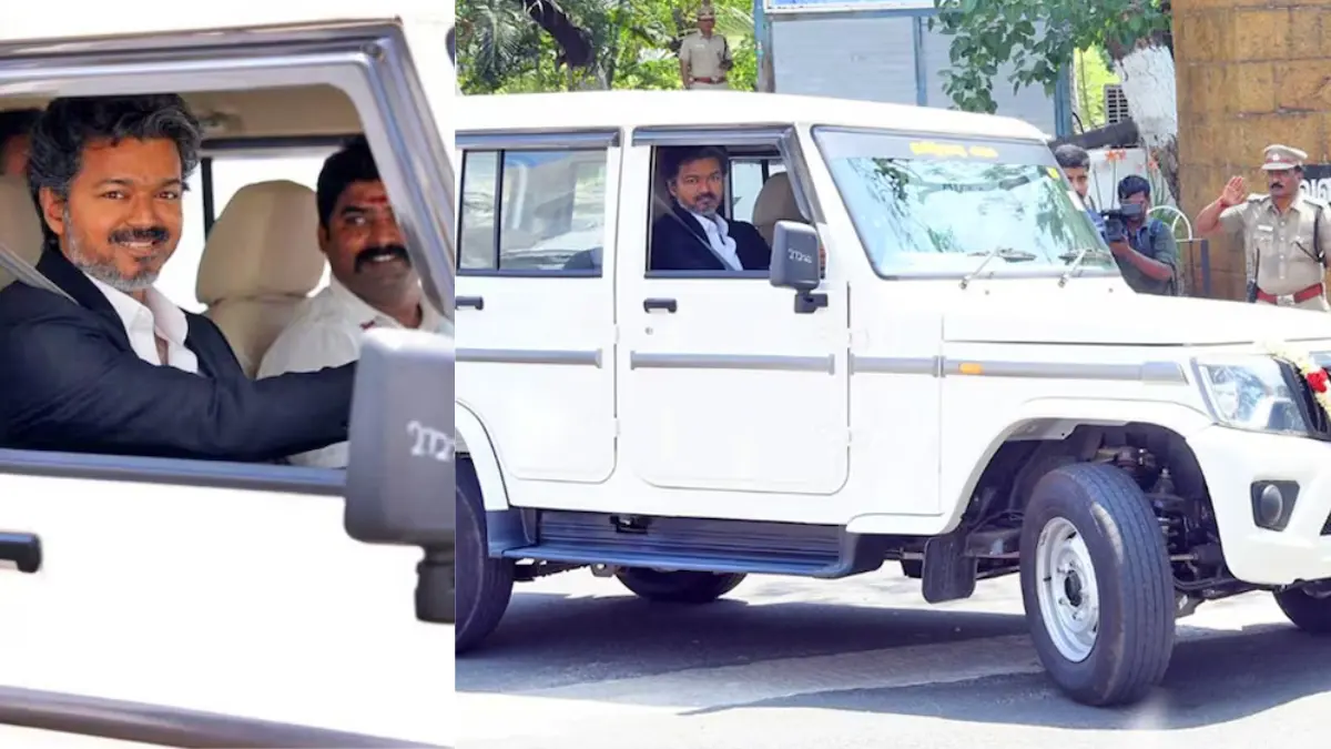 തമിഴ്‌നാട് മുഖ്യമന്ത്രി വിജയ്, CM Vijay Drives Bolero, TVK Tamil Nadu Government News, Health Department Vehicles Chennai, Thalapathy Vijay Official Updates.