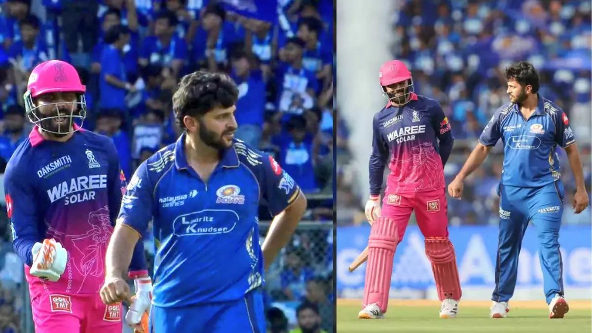ഐപിഎൽ നോബോൾ നാടകം, രവീന്ദ്ര ജഡേജ ഷാർദൂൽ താക്കൂർ, രാജസ്ഥാൻ റോയൽസ് വിജയം, മുംബൈ ഇന്ത്യൻസ് പരാജയം, വാങ്കഡെ ക്രിക്കറ്റ് വാർത്തകൾ 2026