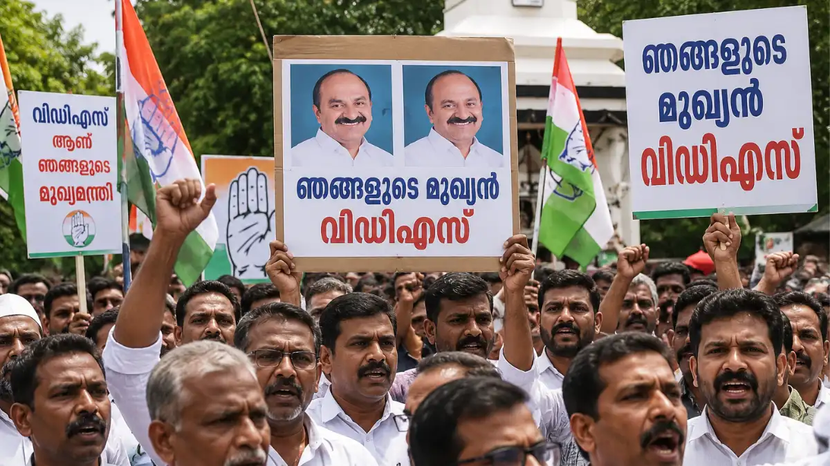 വി.ഡി. സതീശൻ, കേരള രാഷ്ട്രീയം, മുഖ്യമന്ത്രി, കോൺഗ്രസ്, ai image