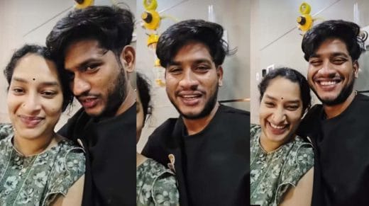 akhil marar and wife