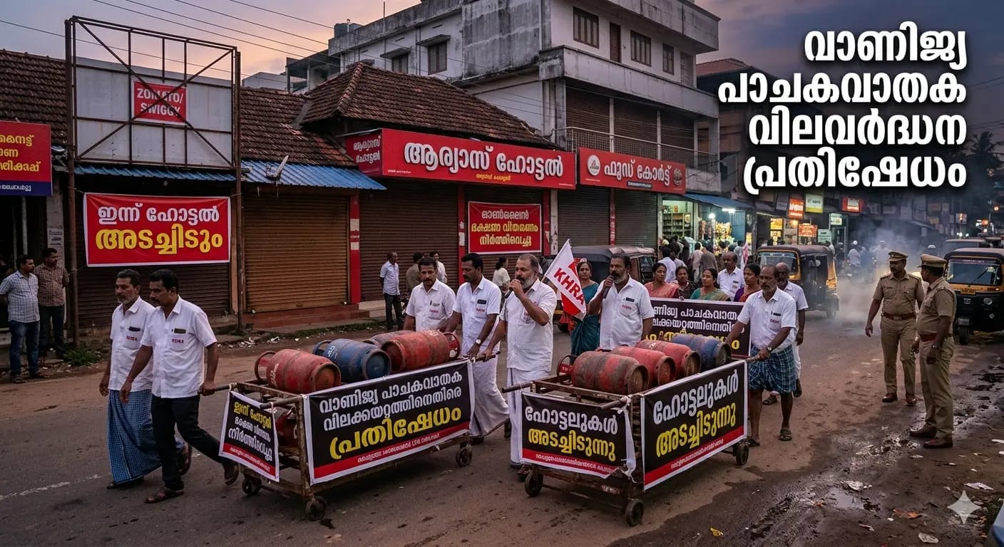 പാചകവാതക വിലവർദ്ധന പ്രതിഷേധം