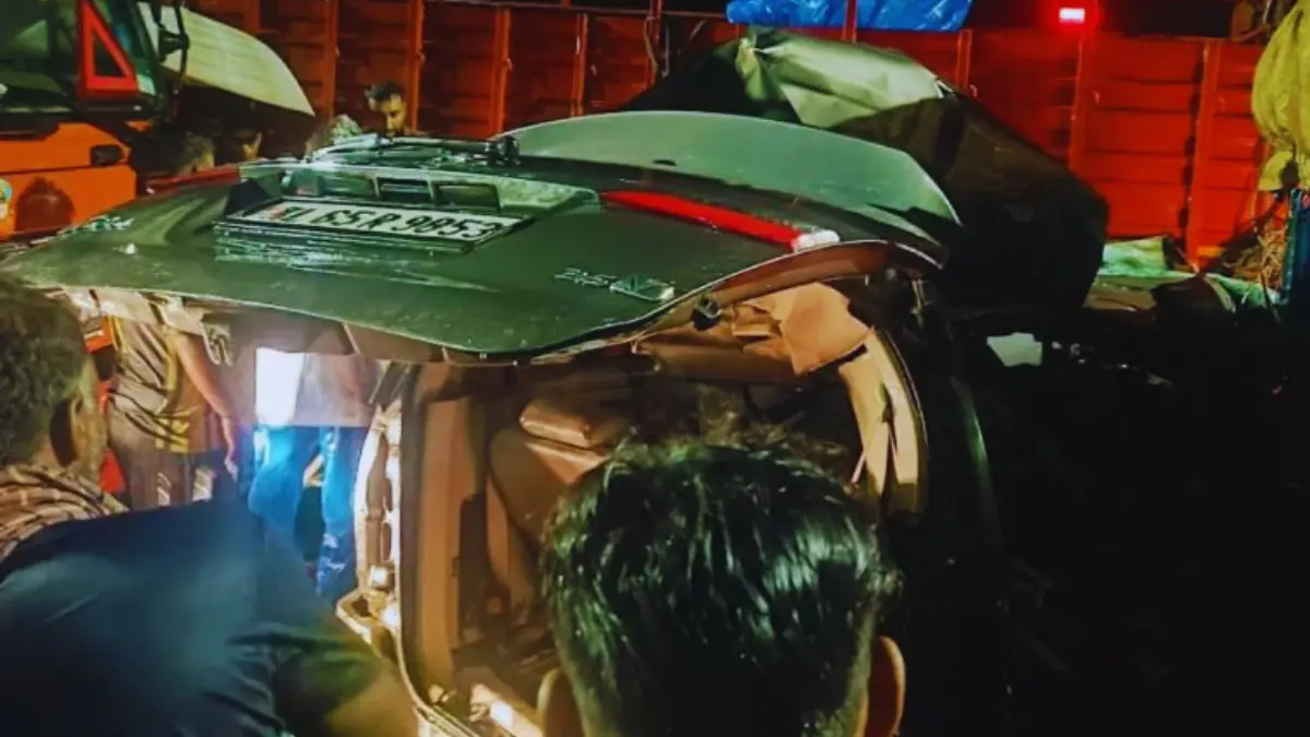 മലപ്പുറം വാഹനാപകടം, തേഞ്ഞിപ്പാലം വാർത്തകൾ, റോഡ് അപകടം കേരളം, മലപ്പുറം കാർ അപകടം, ദേശീയപാത 66 അപകടം