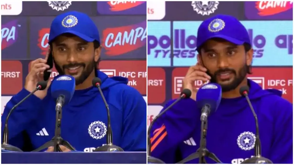 വാർത്താസമ്മേളനത്തിനിടെ അമ്മയുടെ ഫോണെടുത്ത് നിതീഷ് കുമാർ റെഡ്ഡി, ഇന്ത്യ അഫ്ഗാനിസ്ഥാൻ ഏകദിനം, നിതീഷ് കുമാർ റെഡ്ഡി ബൗളിങ്, ശുഭ്മൻ ഗിൽ മാൻ ഓഫ് ദി മാച്ച്, ക്രിക്കറ്റ് വാർത്തകൾ മലയാളം